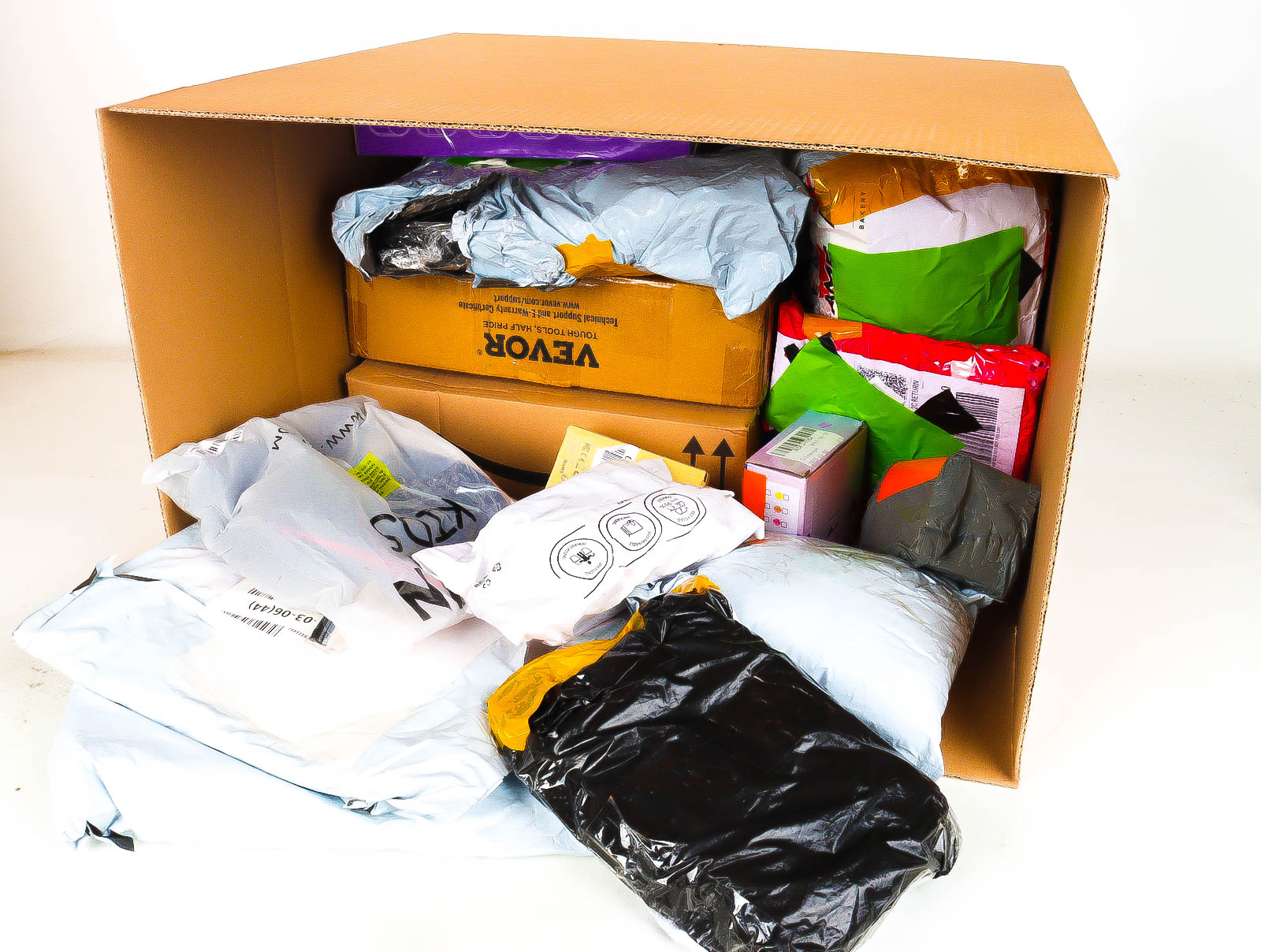 XL Doos met Verloren & Retour Postpakketten