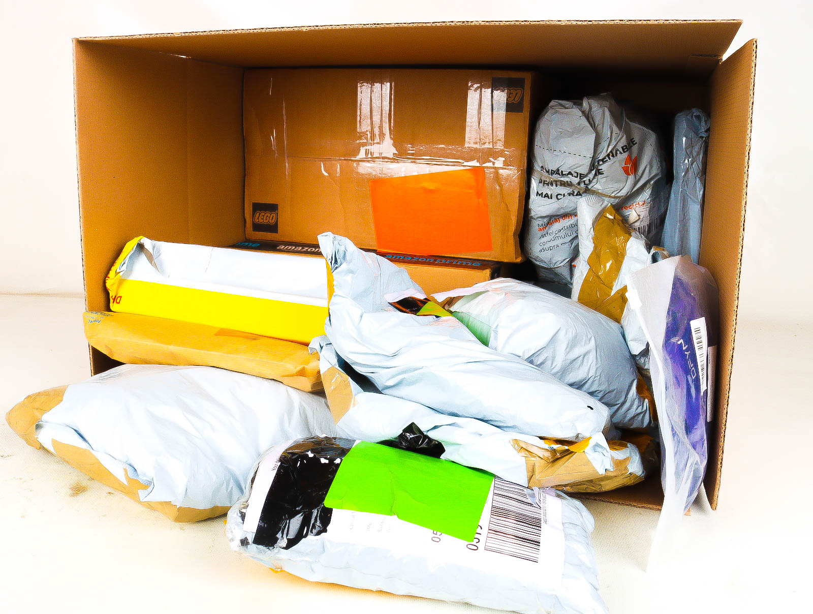 XL Doos met Verloren & Retour Postpakketten