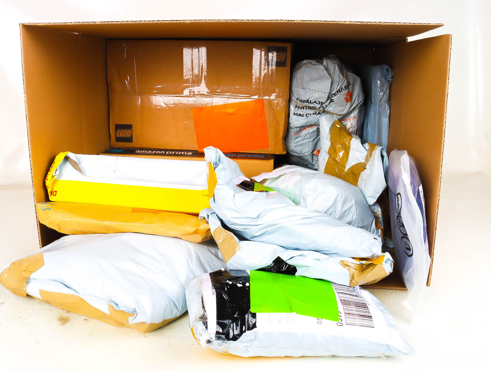 XL Doos met Verloren & Retour Postpakketten