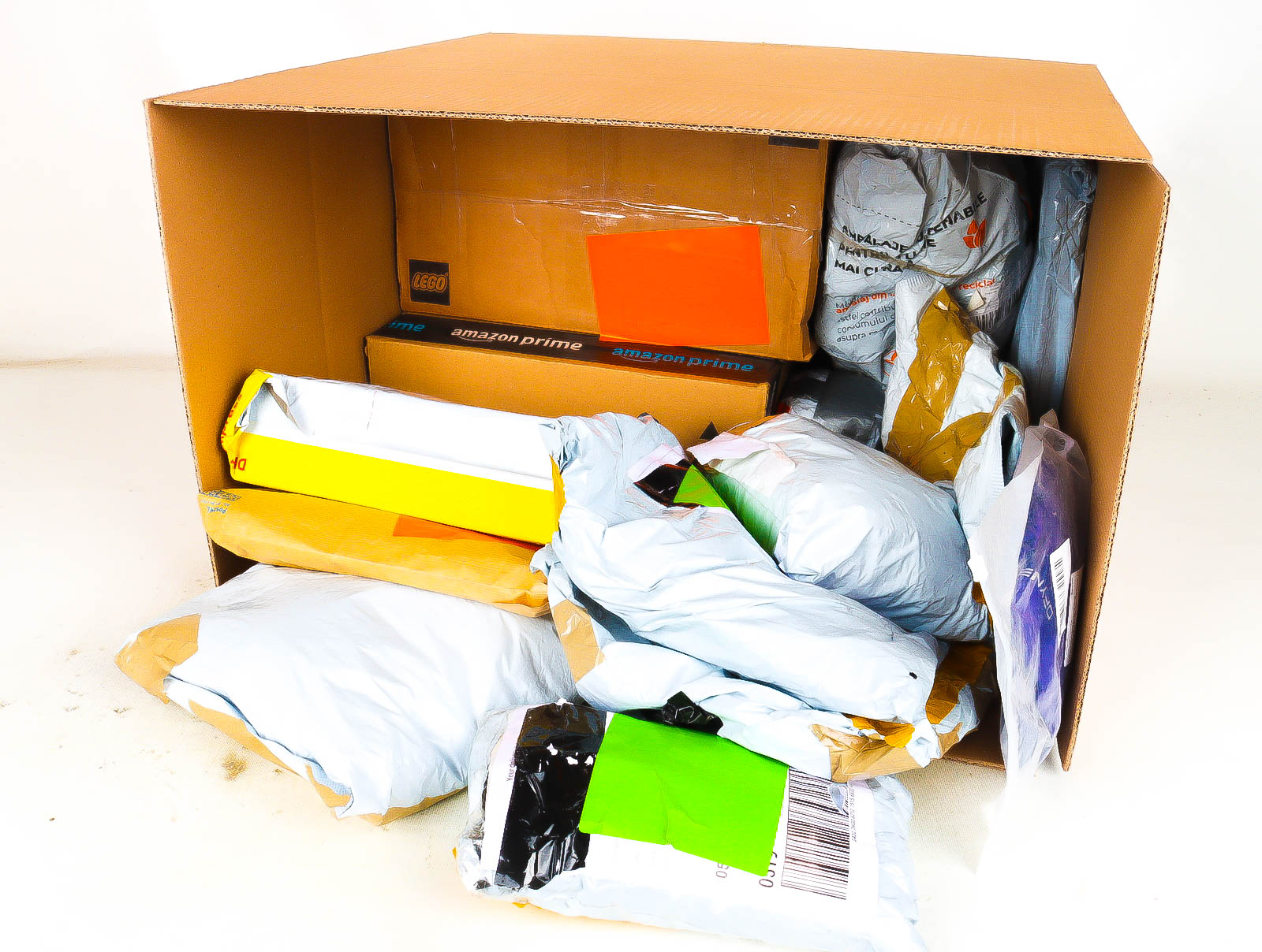 XL Doos met Verloren & Retour Postpakketten