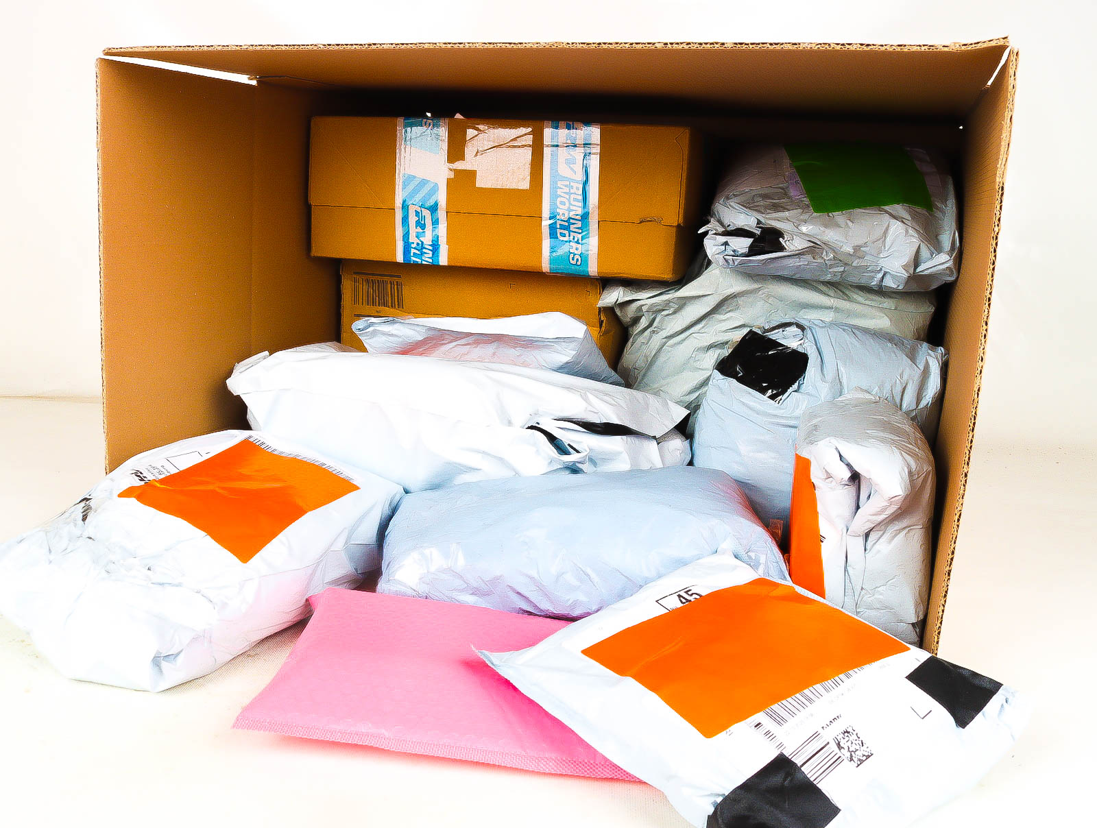 XL Doos met Verloren & Retour Postpakketten