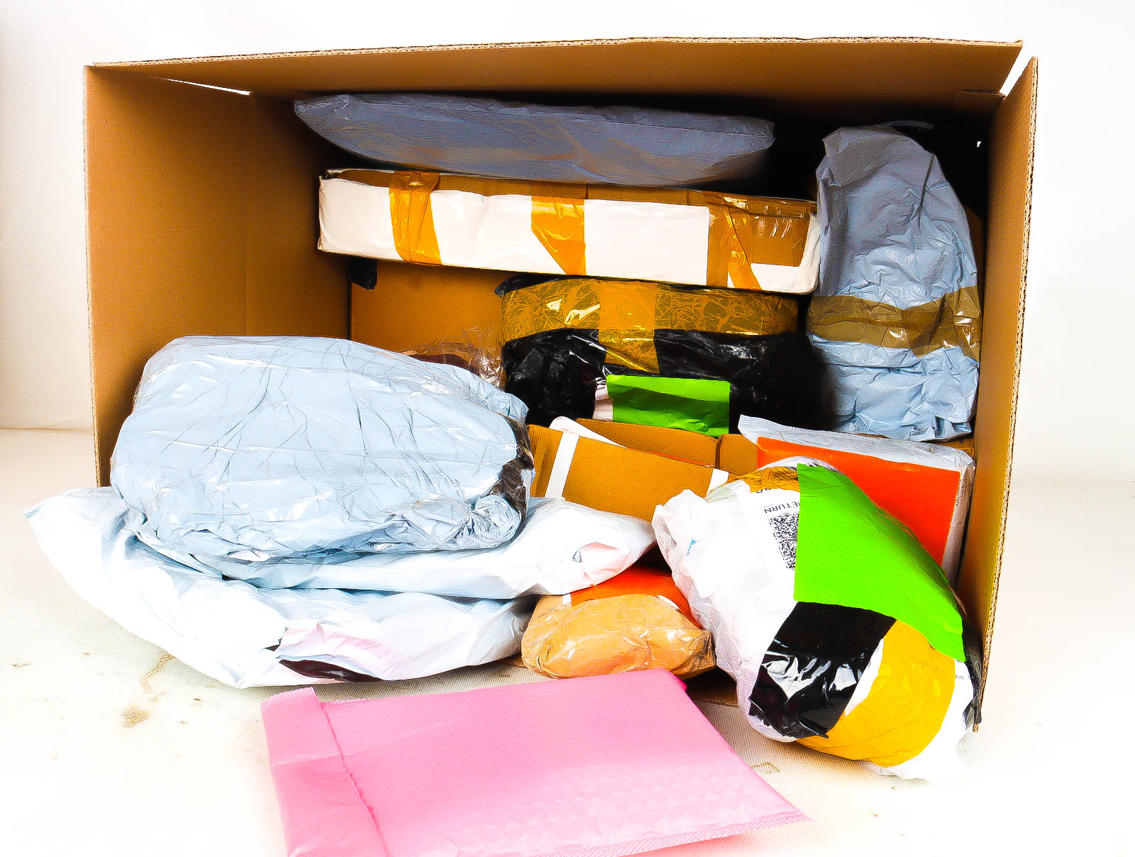 XL Doos met Verloren & Retour Postpakketten