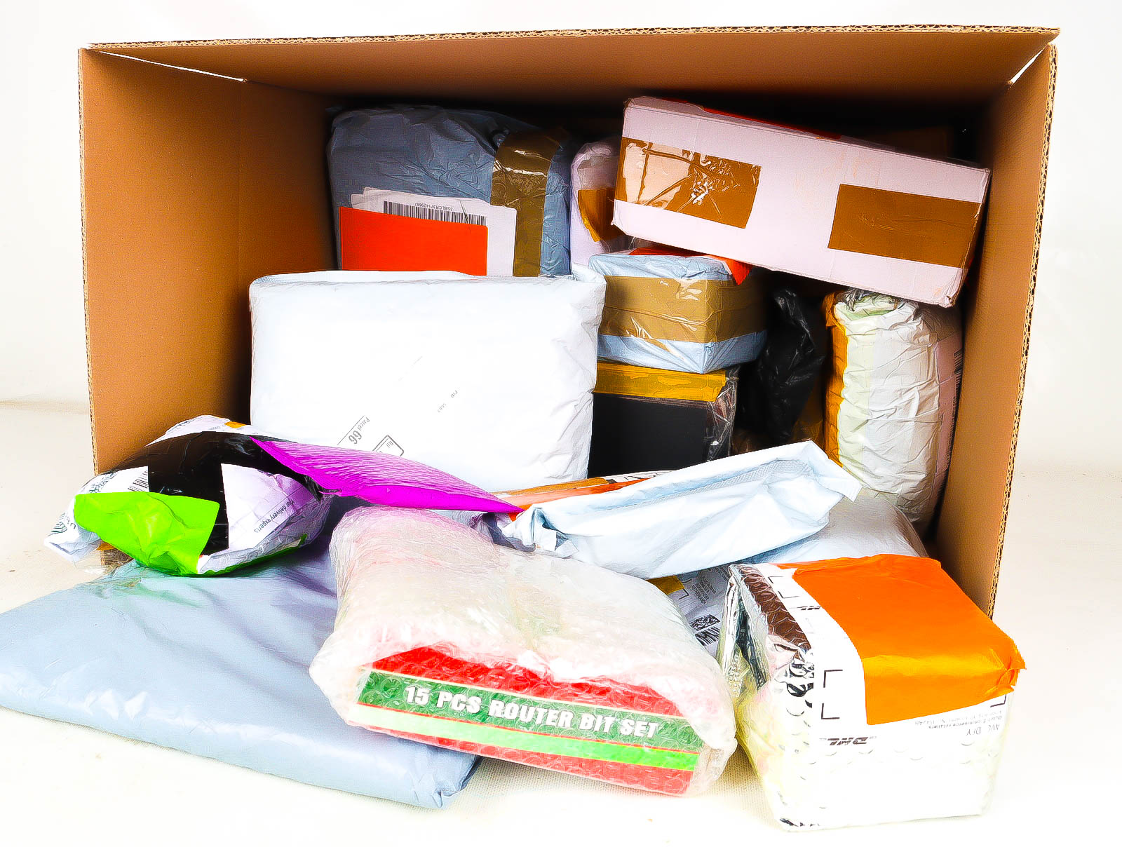 XL Doos met Verloren & Retour Postpakketten