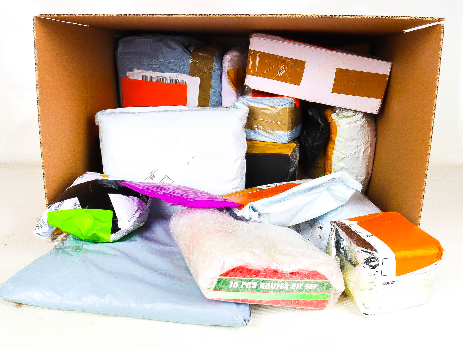 XL Doos met Verloren & Retour Postpakketten