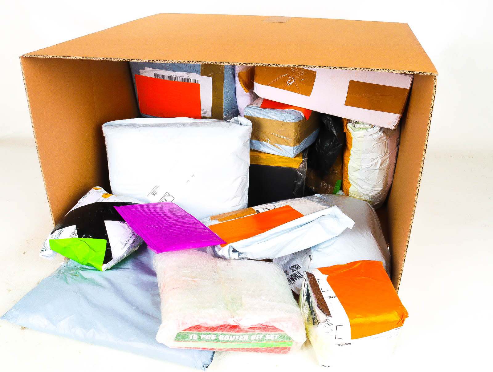 XL Doos met Verloren & Retour Postpakketten