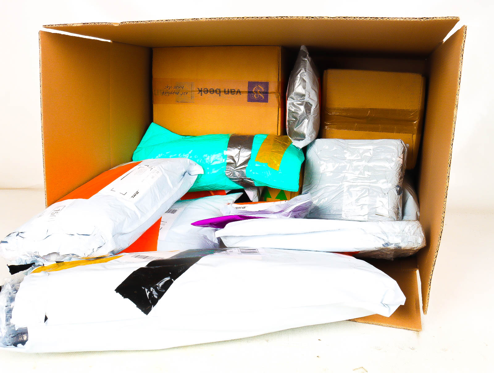 XL Doos met Verloren & Retour Postpakketten