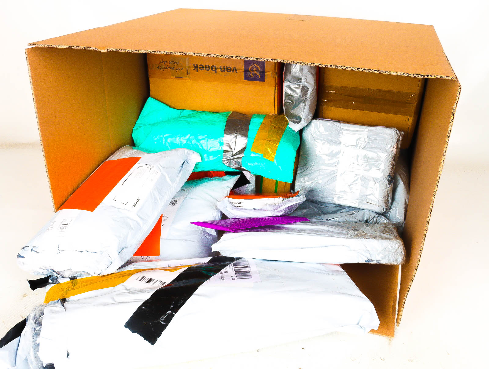 XL Doos met Verloren & Retour Postpakketten