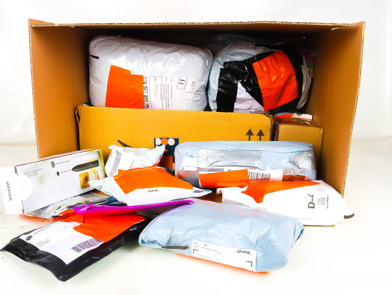 XL Doos met Verloren & Retour Postpakketten