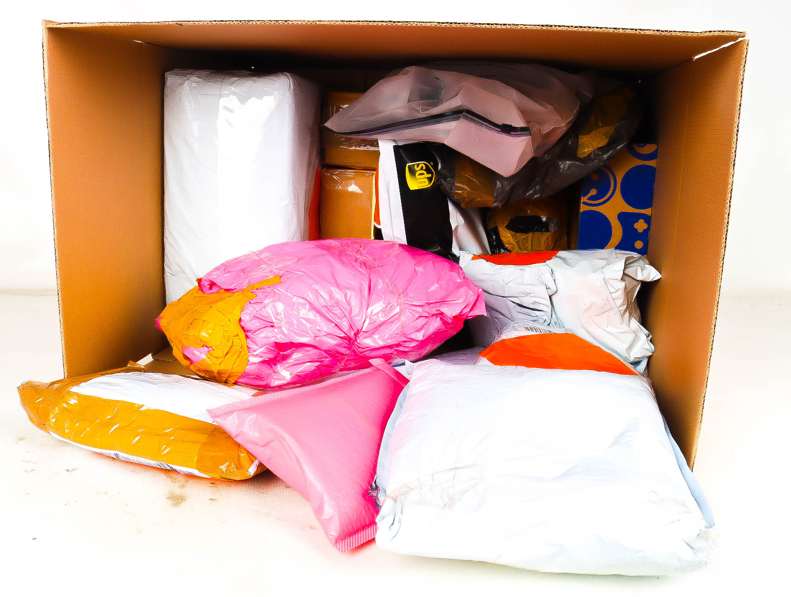 XL Doos met Verloren & Retour Postpakketten