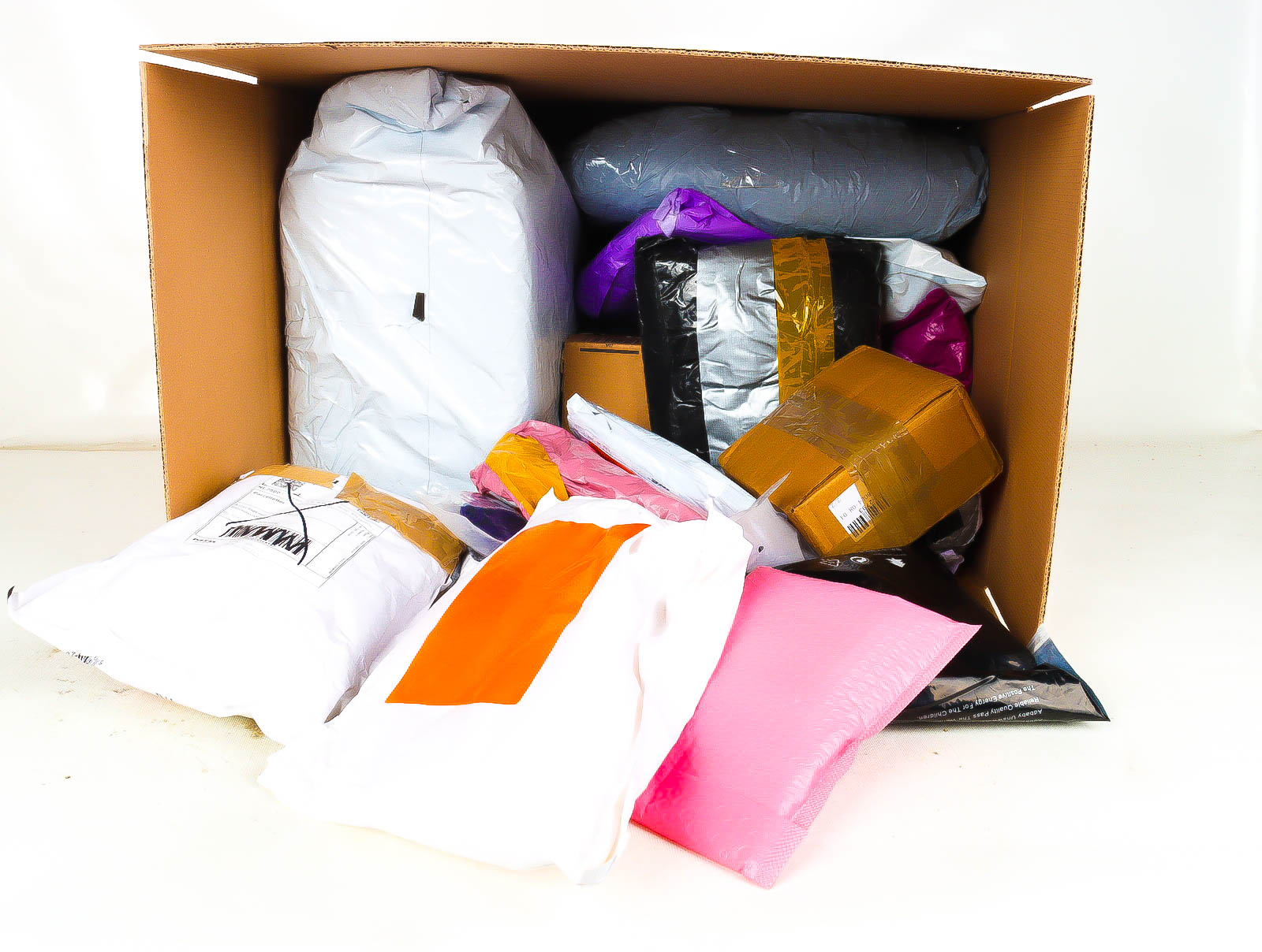 XL Doos met Verloren & Retour Postpakketten