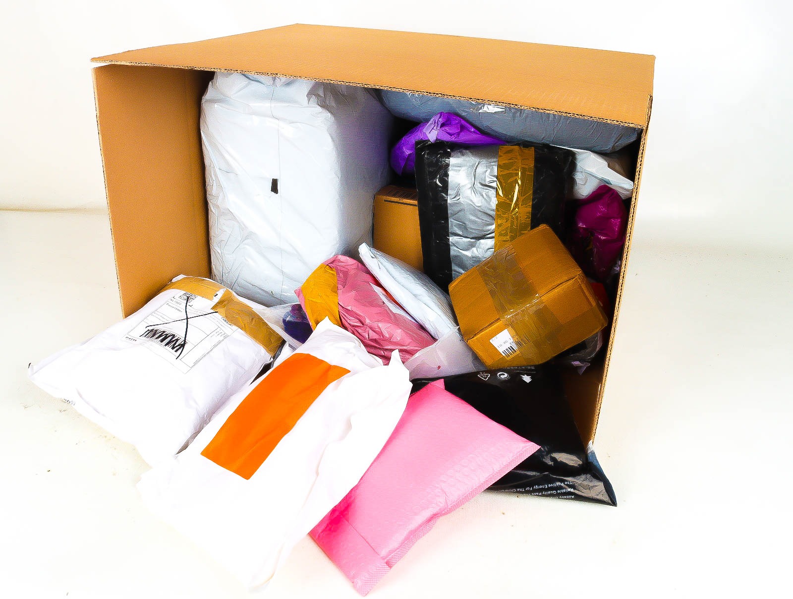 XL Doos met Verloren & Retour Postpakketten