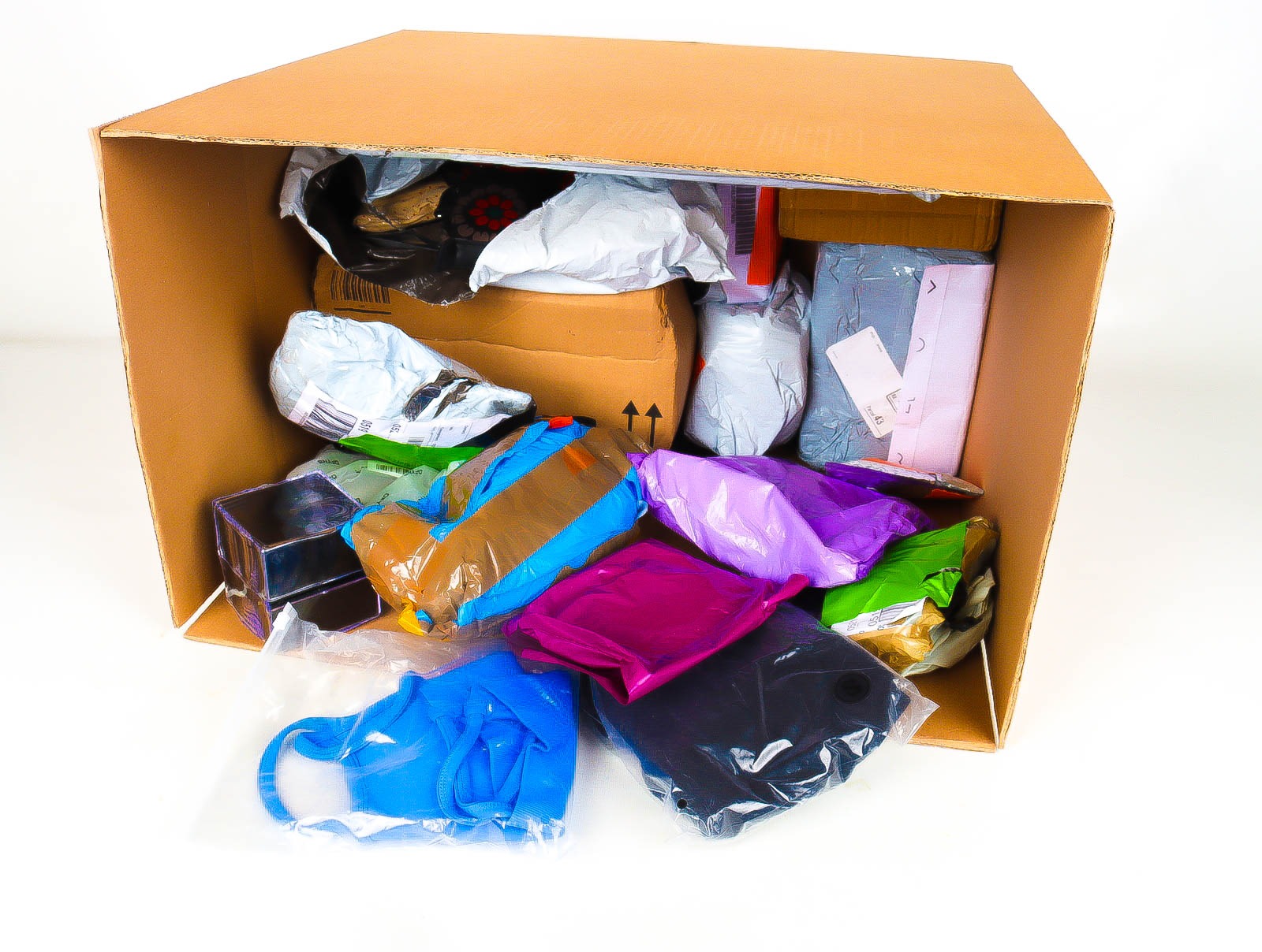 XL Doos met Verloren & Retour Postpakketten