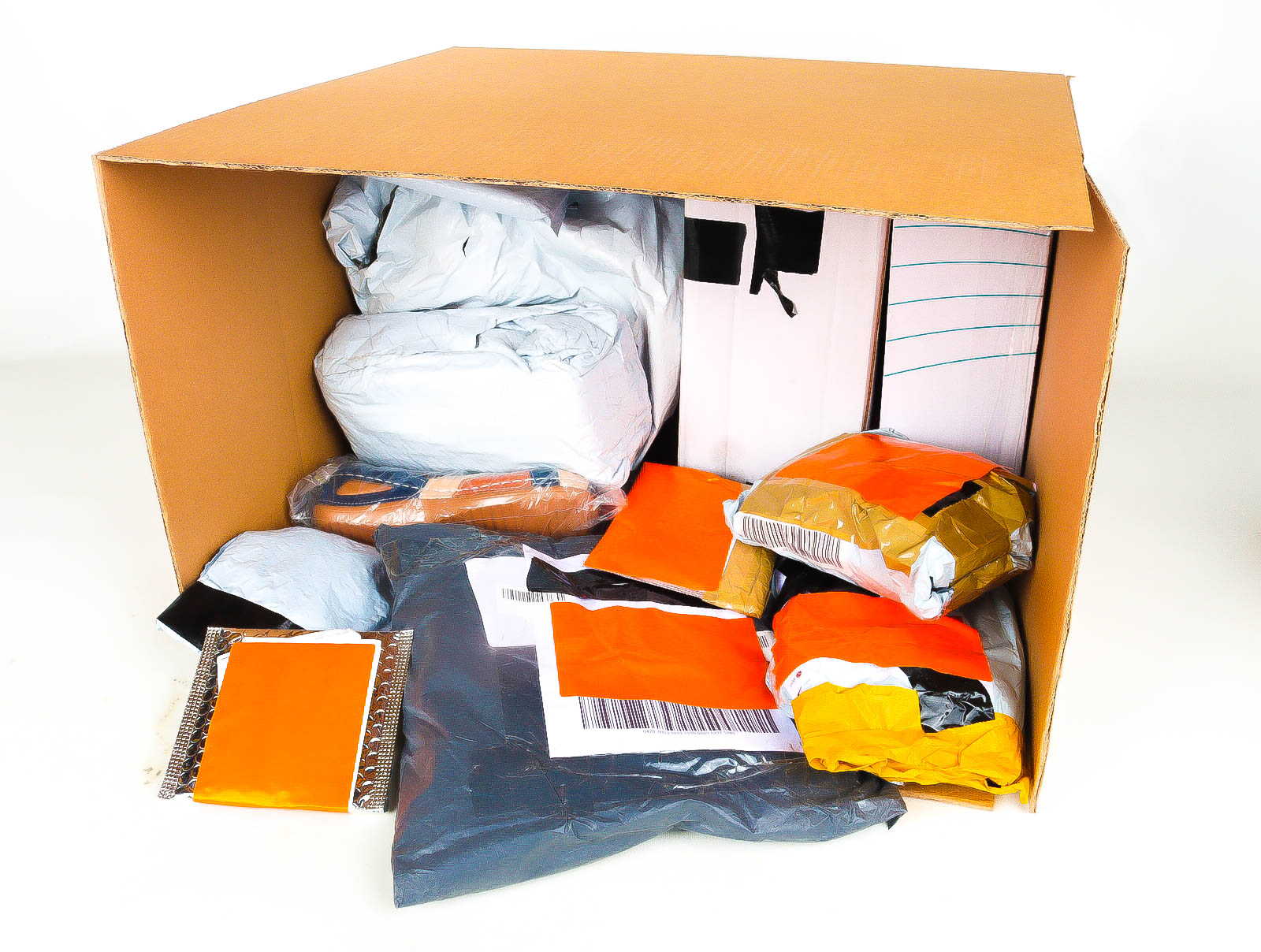 XL Doos met Verloren & Retour Postpakketten