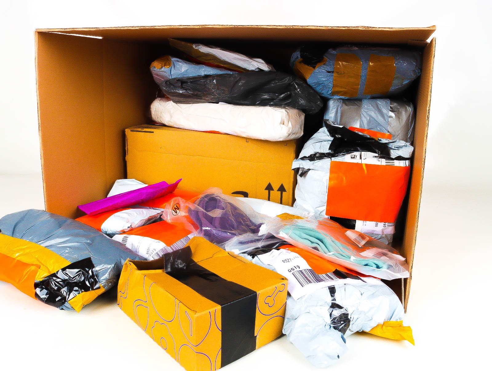 XL Doos met Verloren & Retour Postpakketten