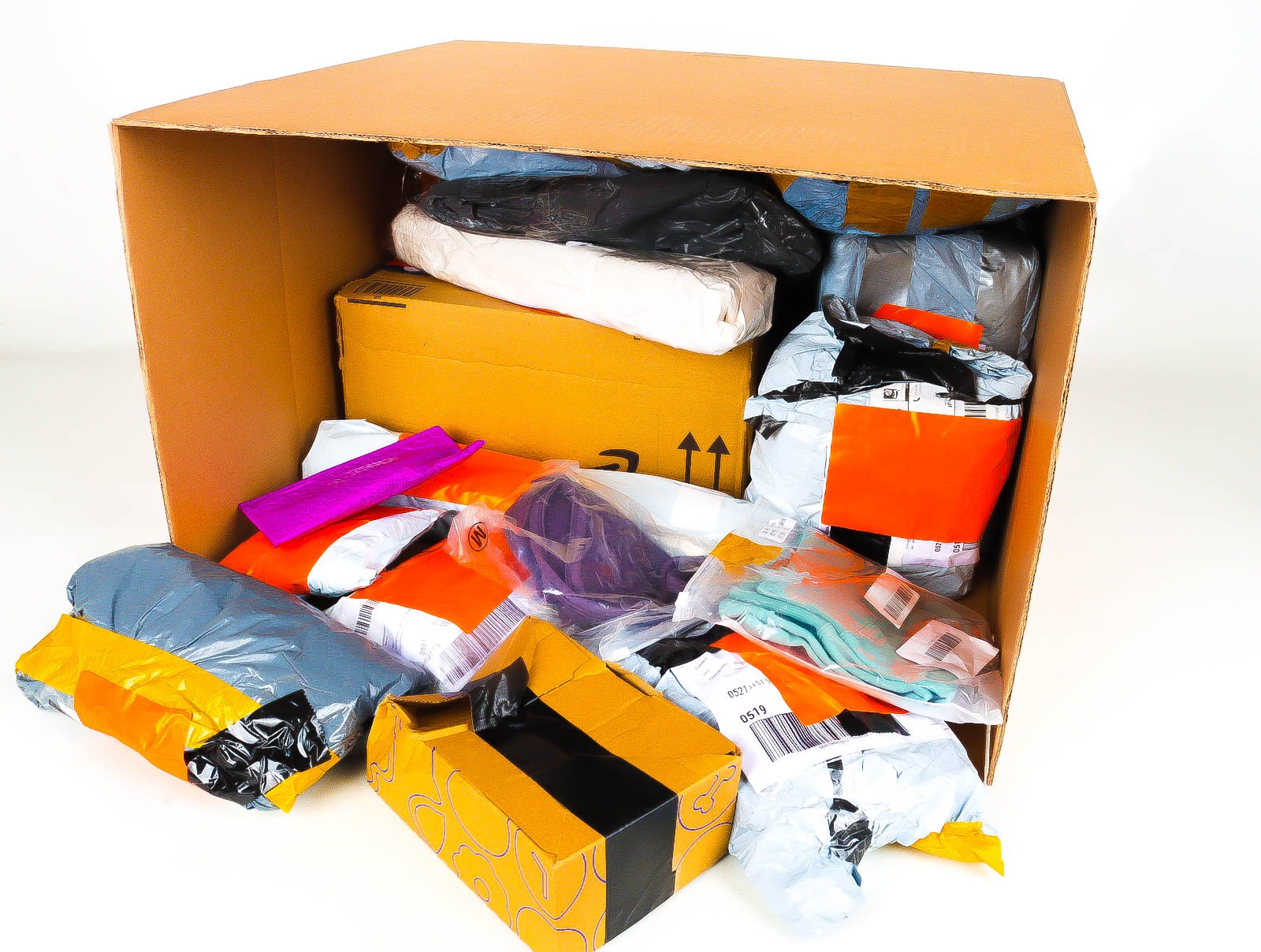 XL Doos met Verloren & Retour Postpakketten