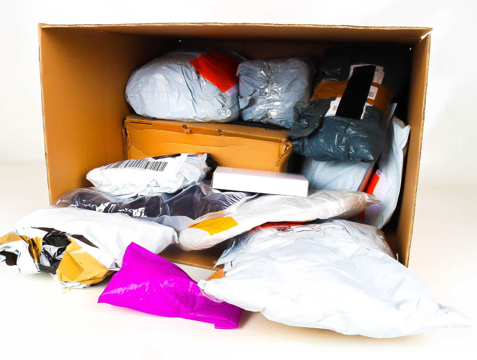 XL Doos met Verloren & Retour Postpakketten