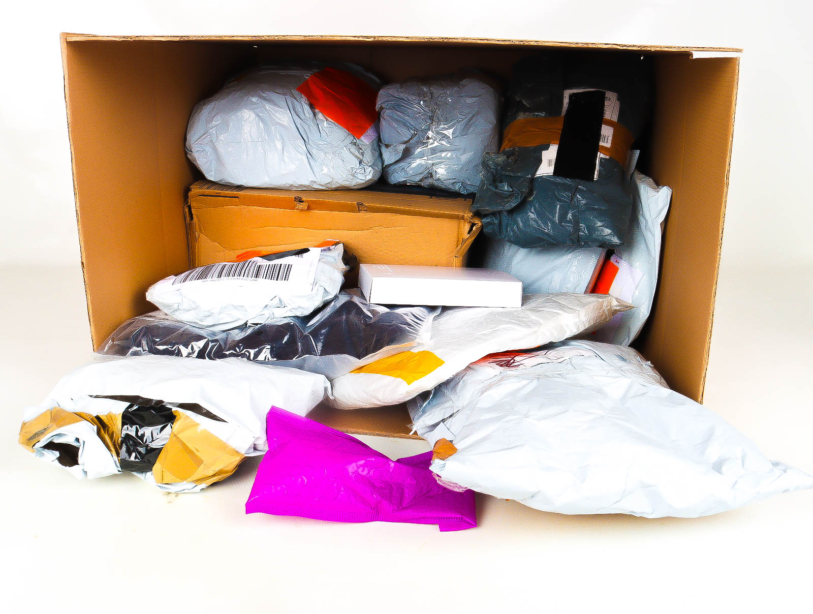 XL Doos met Verloren & Retour Postpakketten