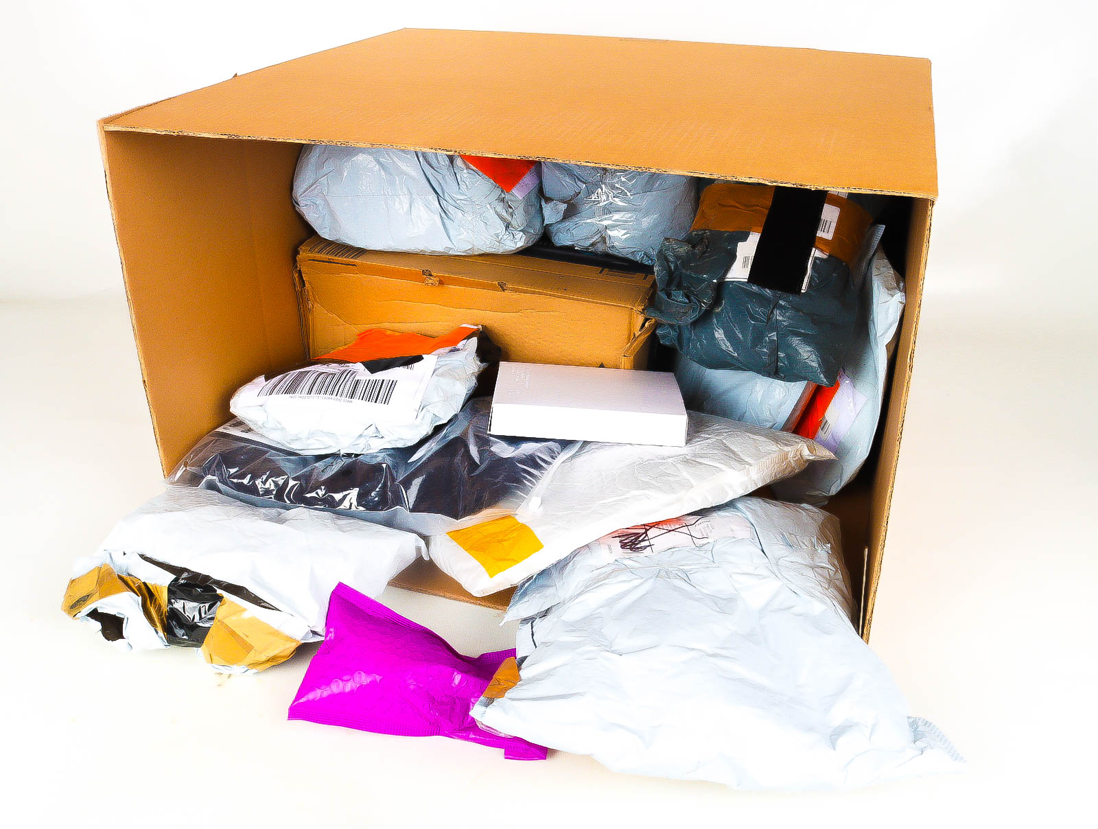 XL Doos met Verloren & Retour Postpakketten