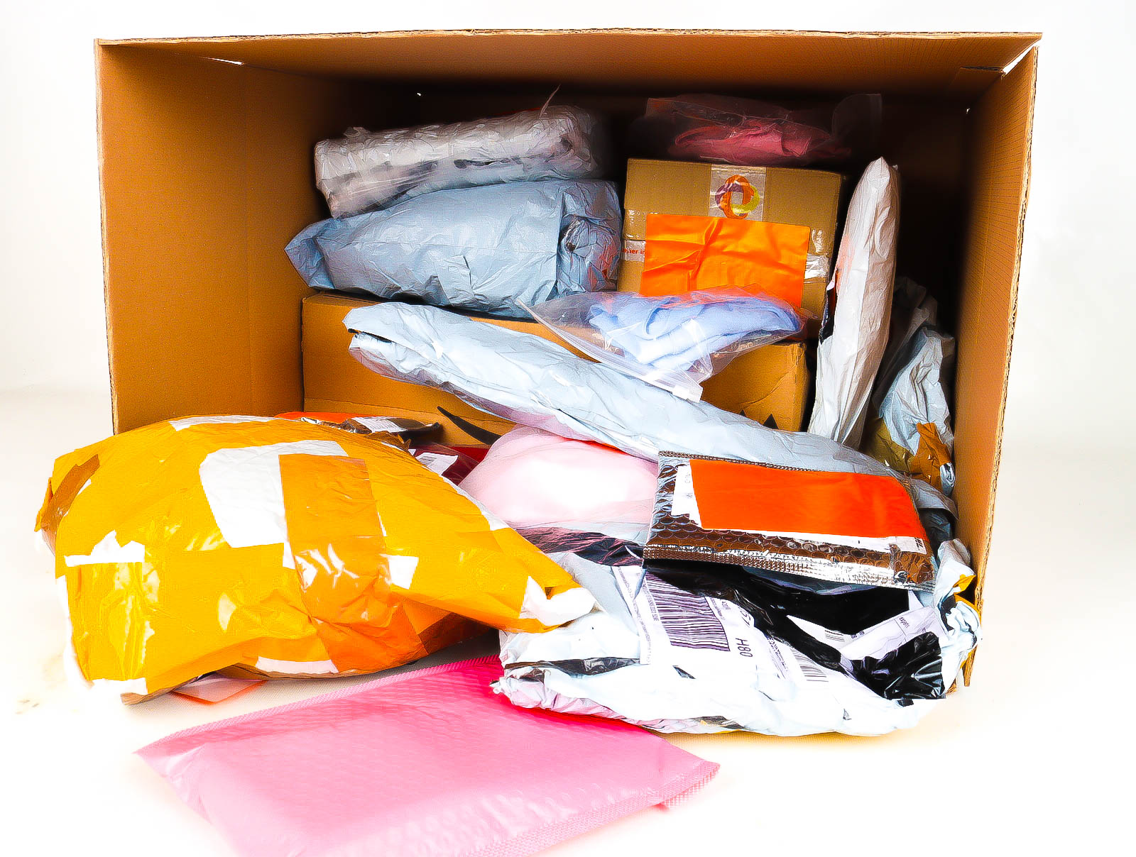 XL Doos met Verloren & Retour Postpakketten