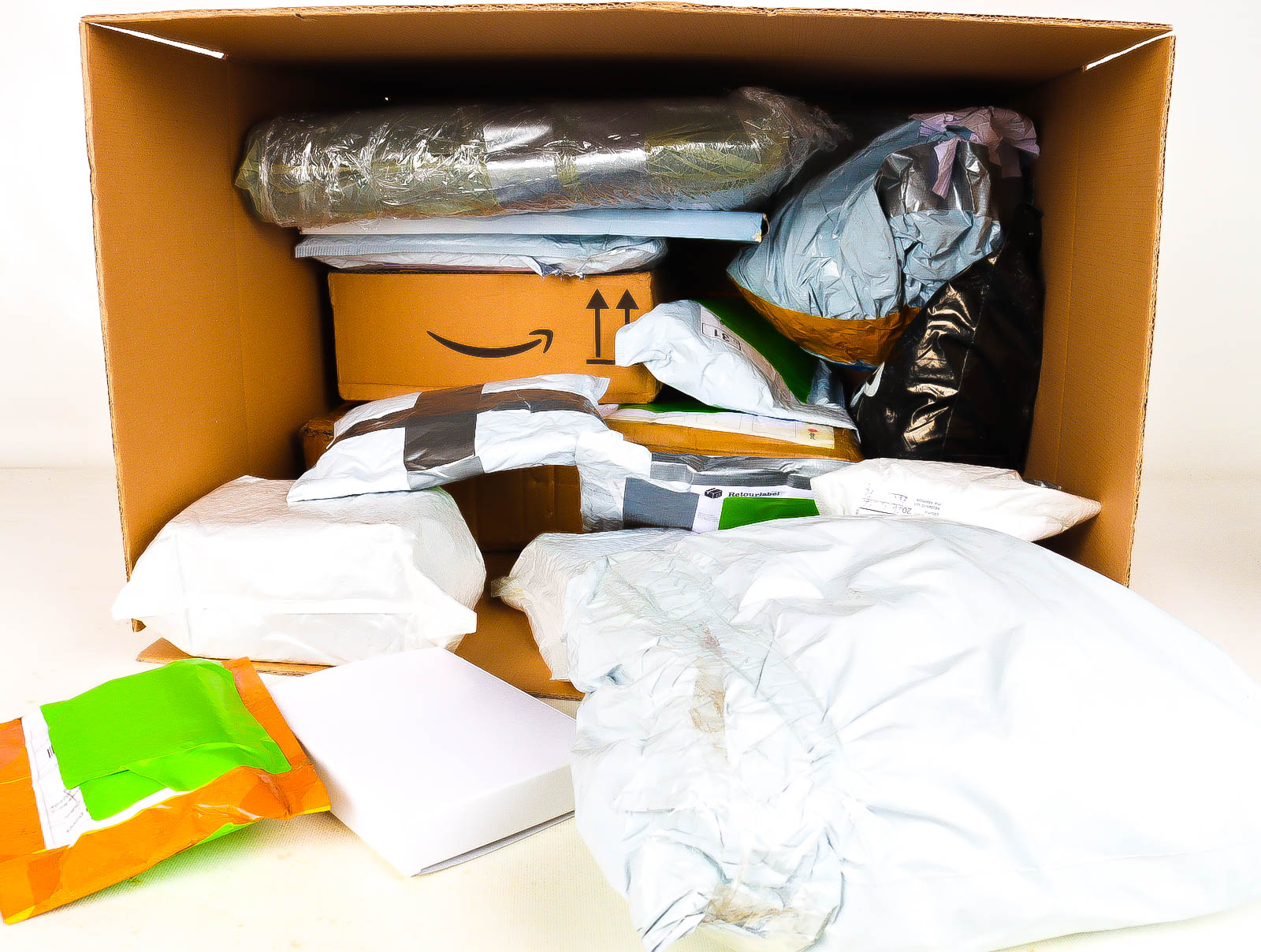 XL Doos met Verloren & Retour Postpakketten