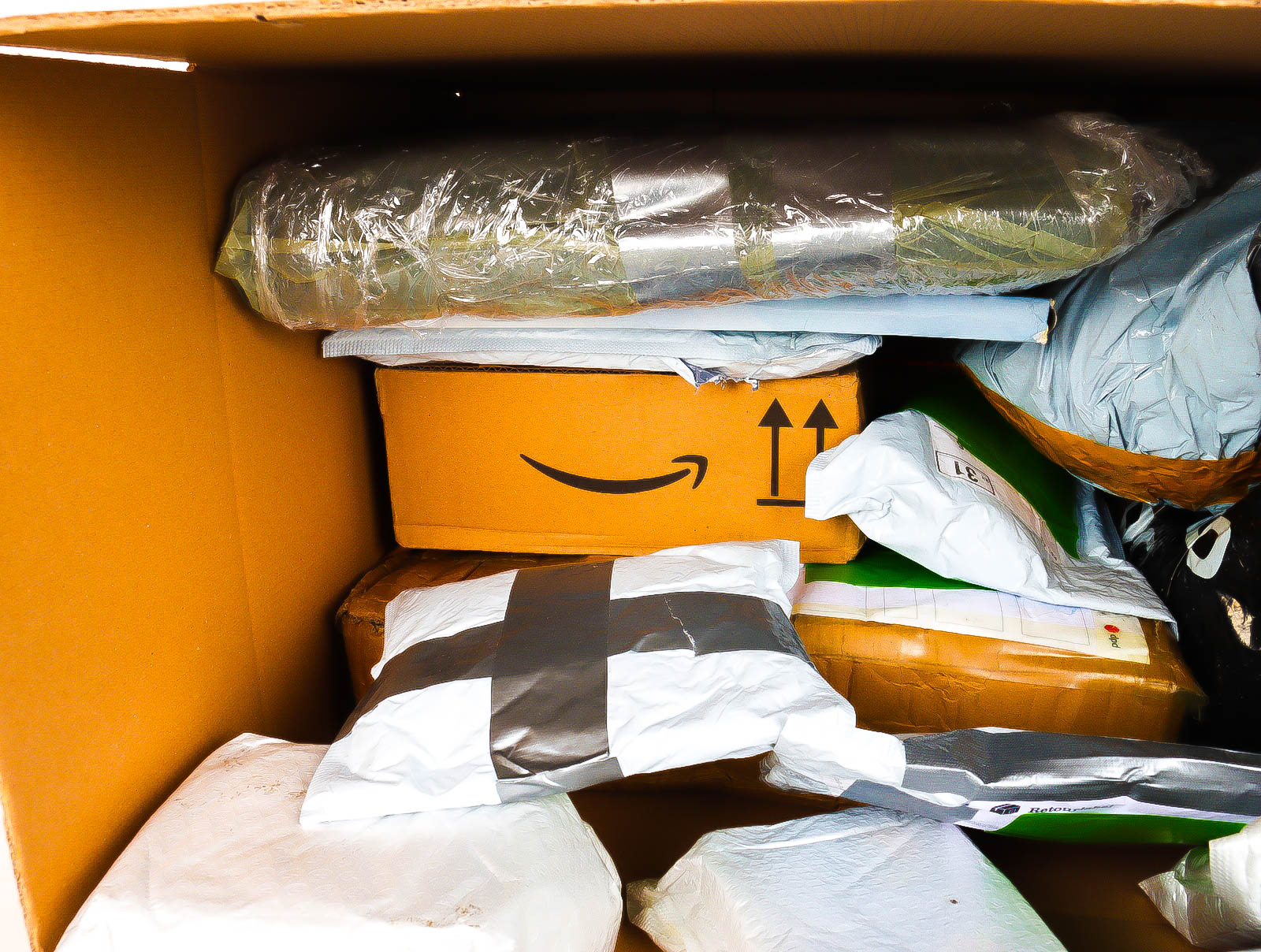 XL Doos met Verloren & Retour Postpakketten