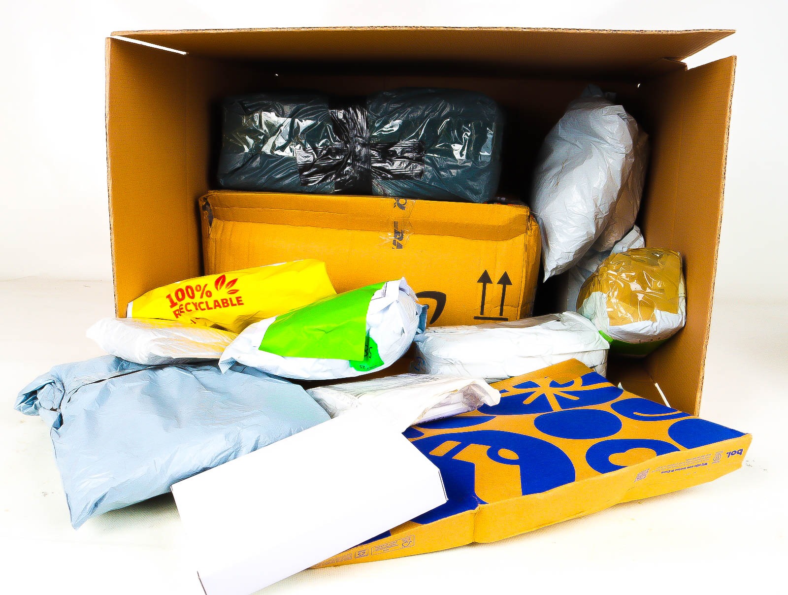 XL Doos met Verloren & Retour Postpakketten