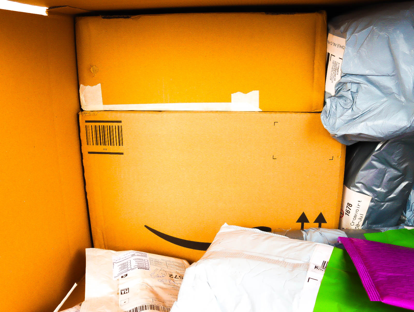 XL Doos met Verloren & Retour Postpakketten