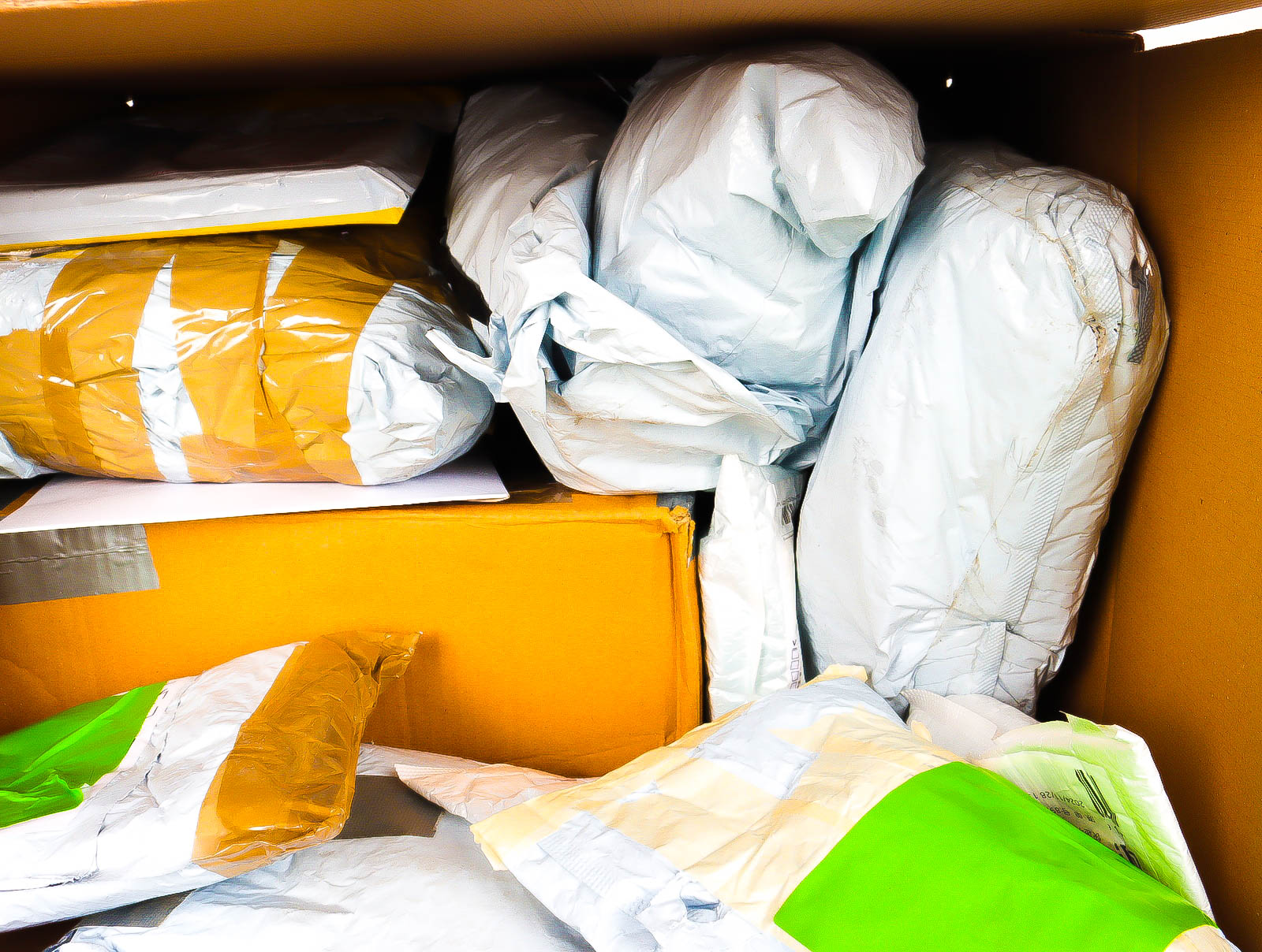 XL Doos met Verloren & Retour Postpakketten