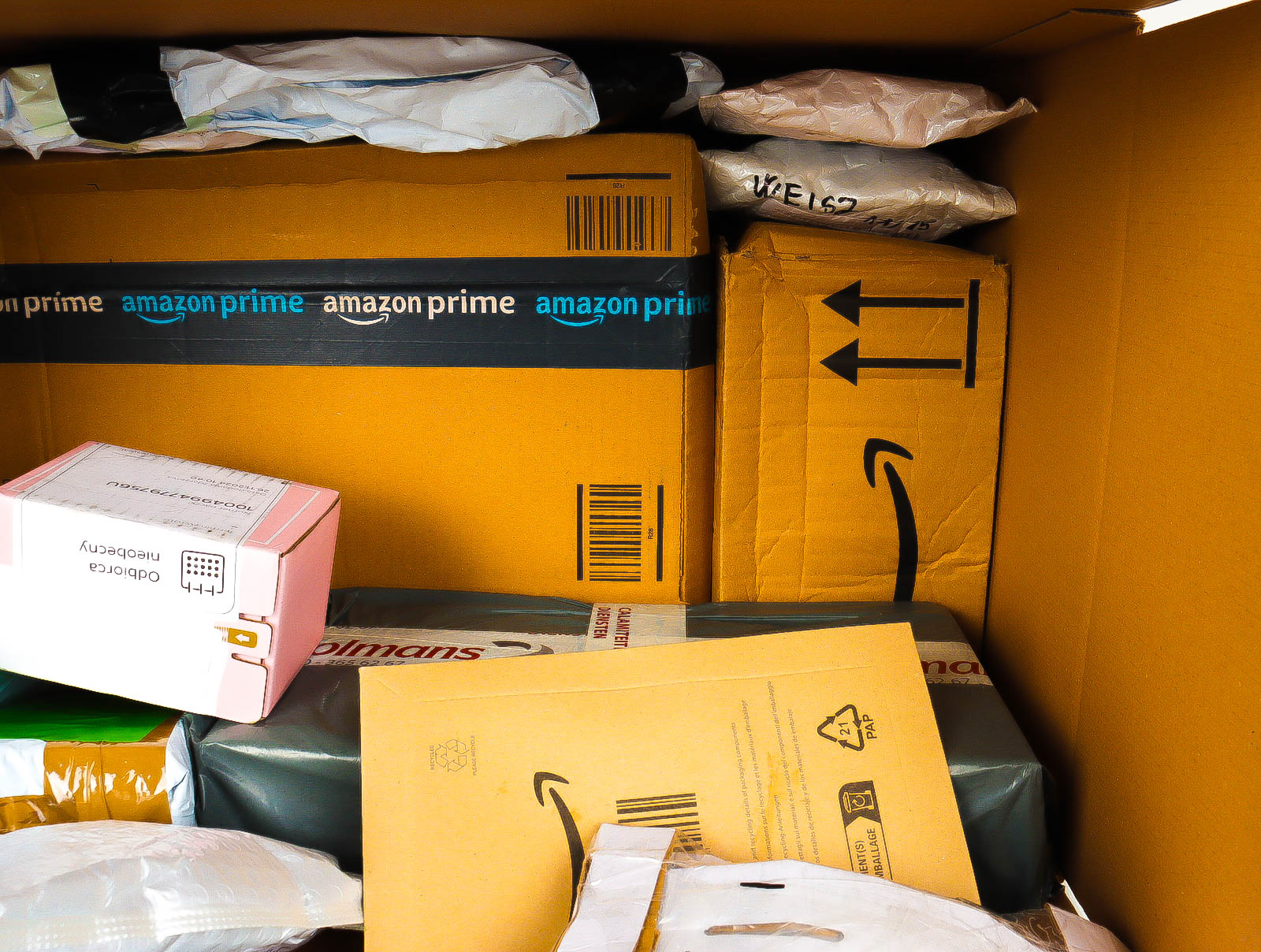 XL Doos met Verloren & Retour Postpakketten