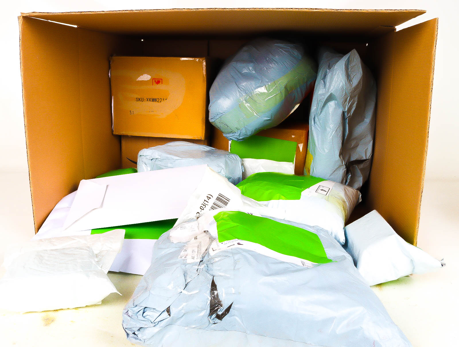 XL Doos met Verloren & Retour Postpakketten