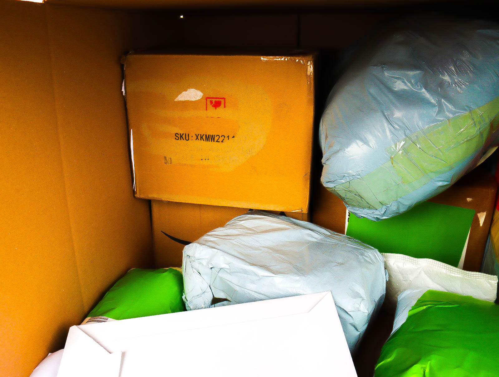 XL Doos met Verloren & Retour Postpakketten