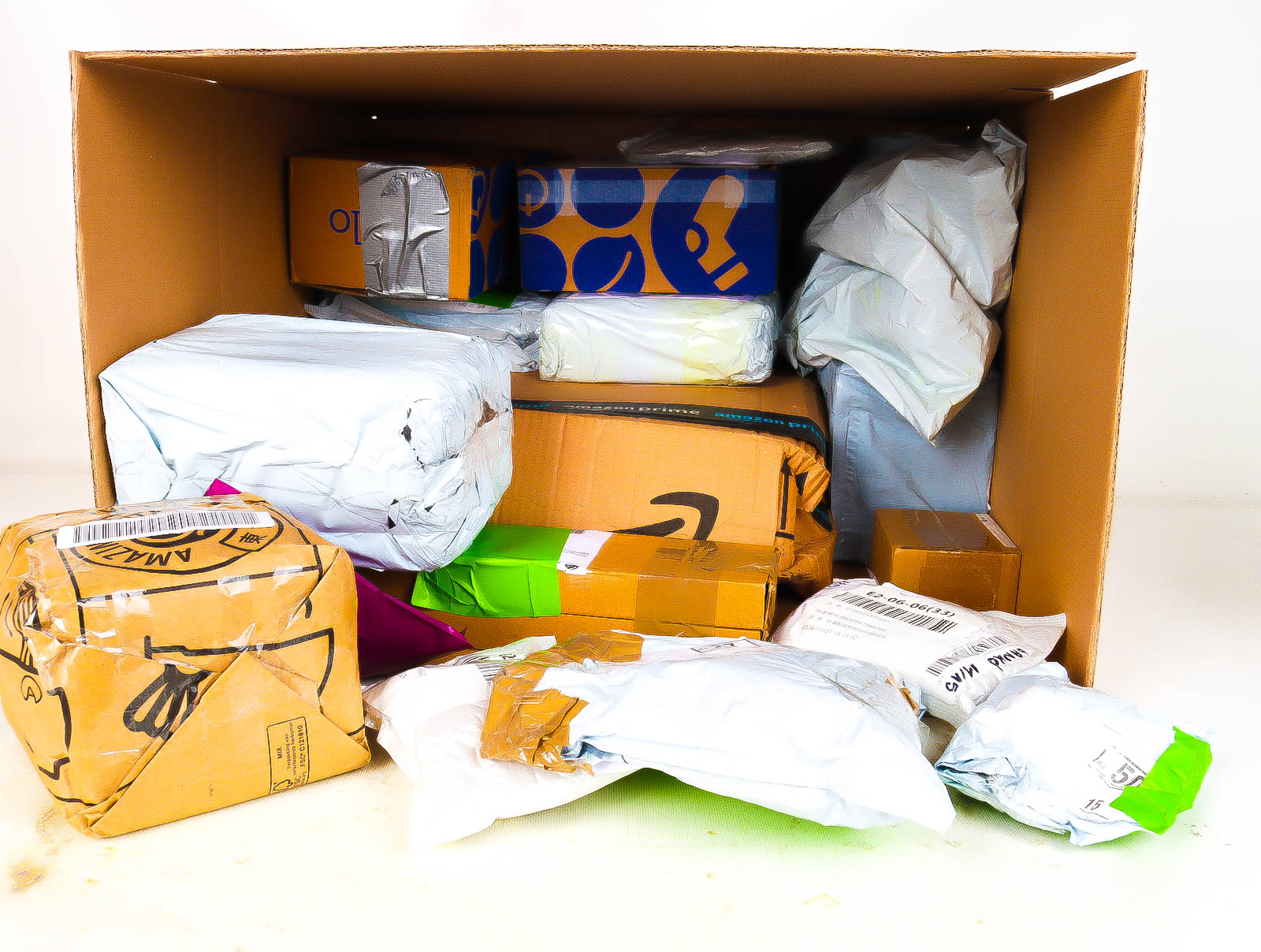 XL Doos met Verloren & Retour Postpakketten