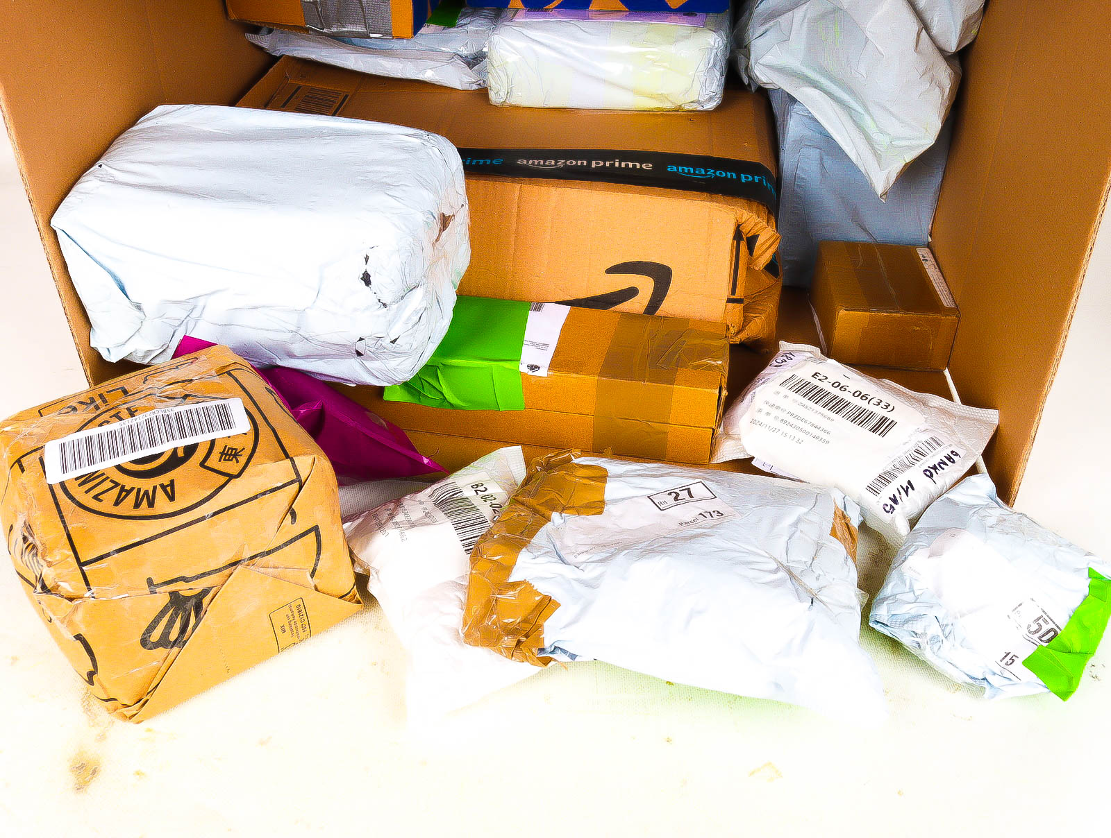 XL Doos met Verloren & Retour Postpakketten