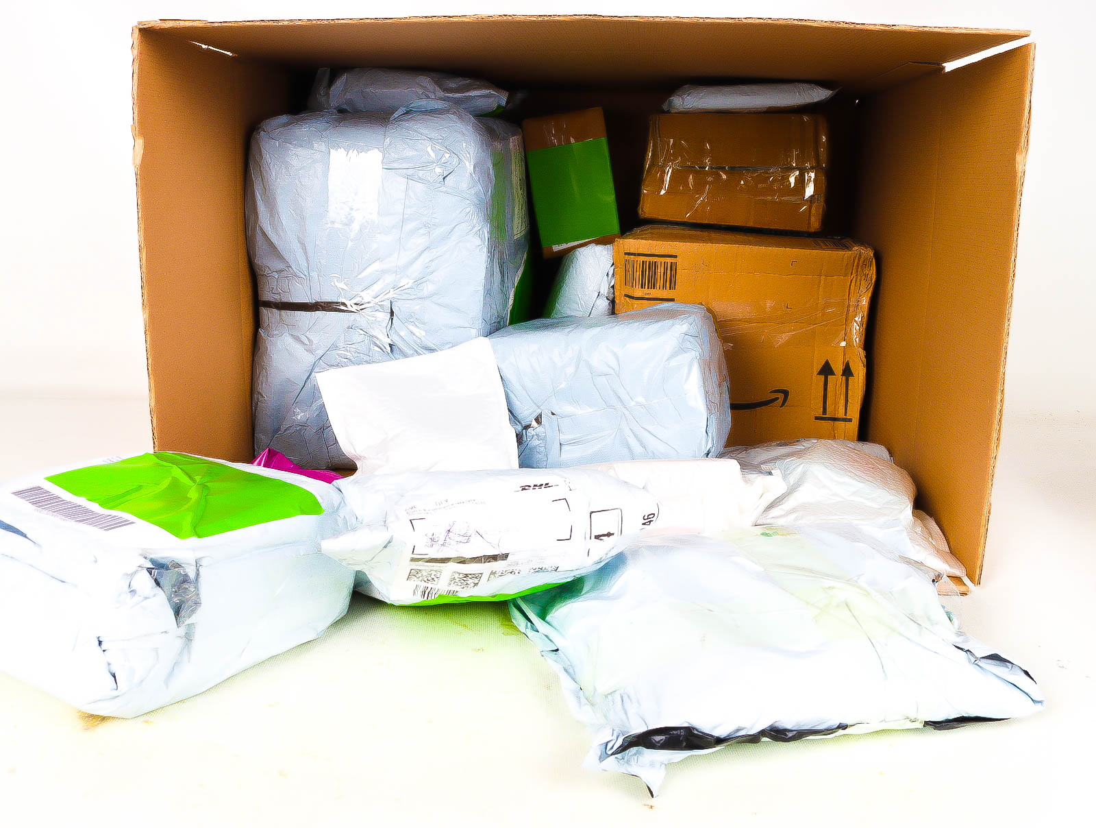 XL Doos met Verloren & Retour Postpakketten