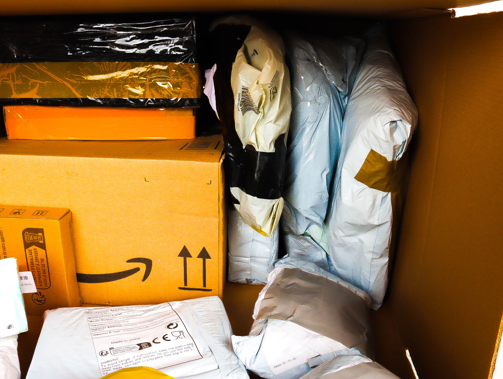 XL Doos met Verloren & Retour Postpakketten