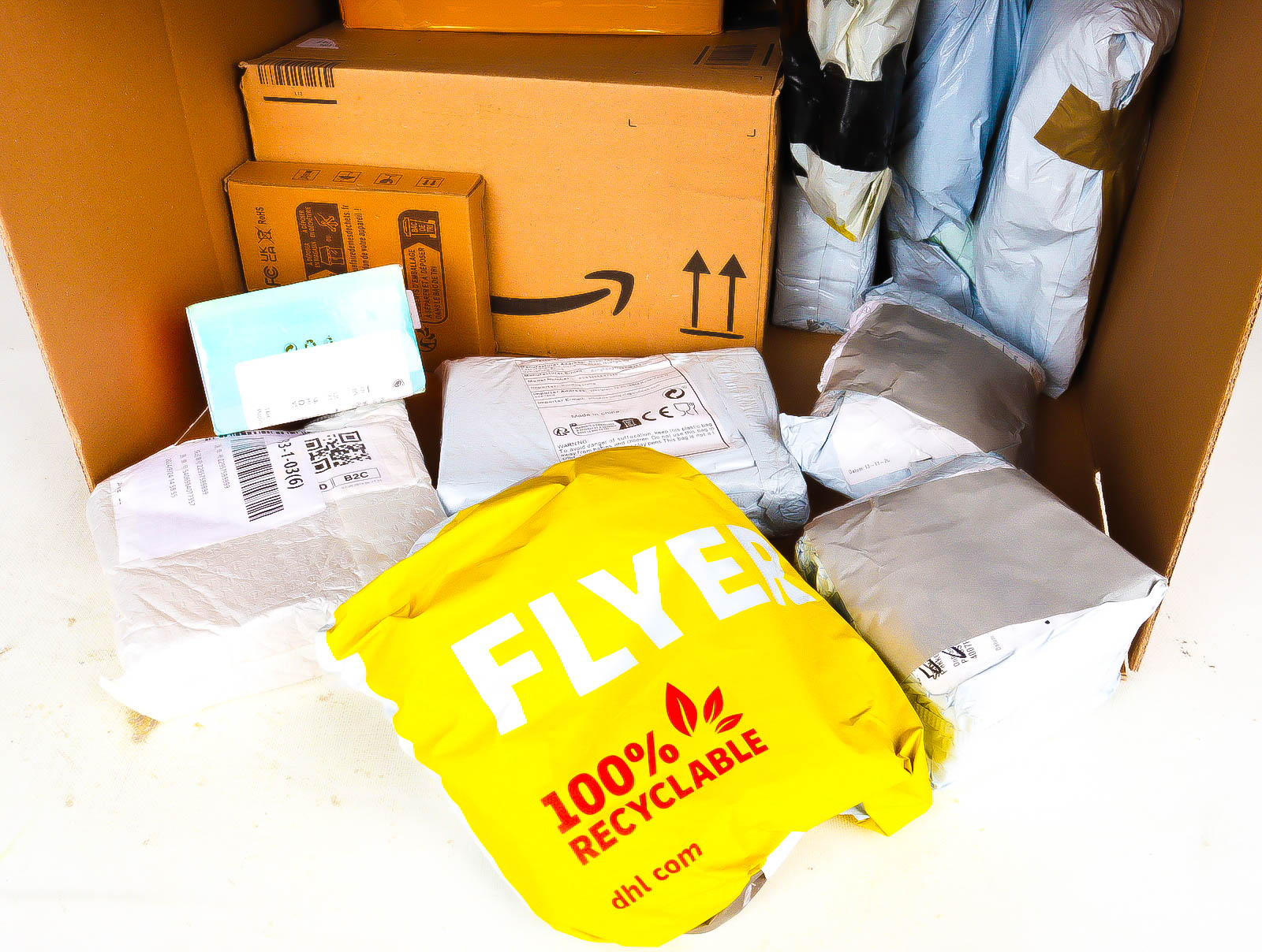 XL Doos met Verloren & Retour Postpakketten