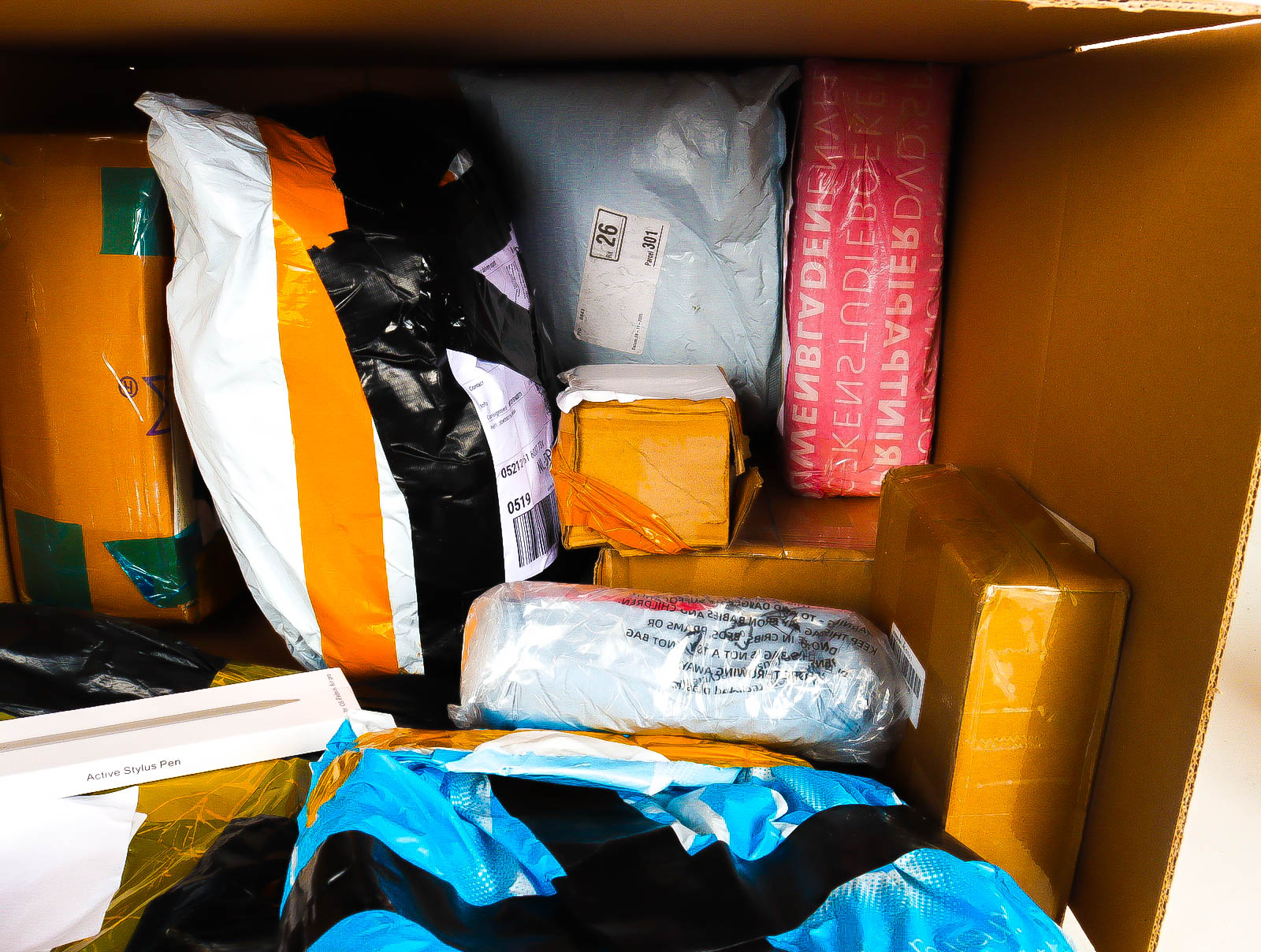 XL Doos met Verloren & Retour Postpakketten