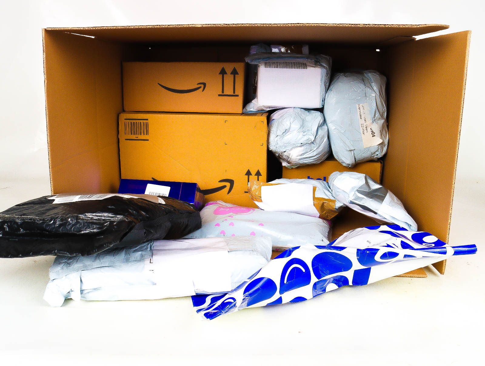 XL Doos met Verloren & Retour Postpakketten