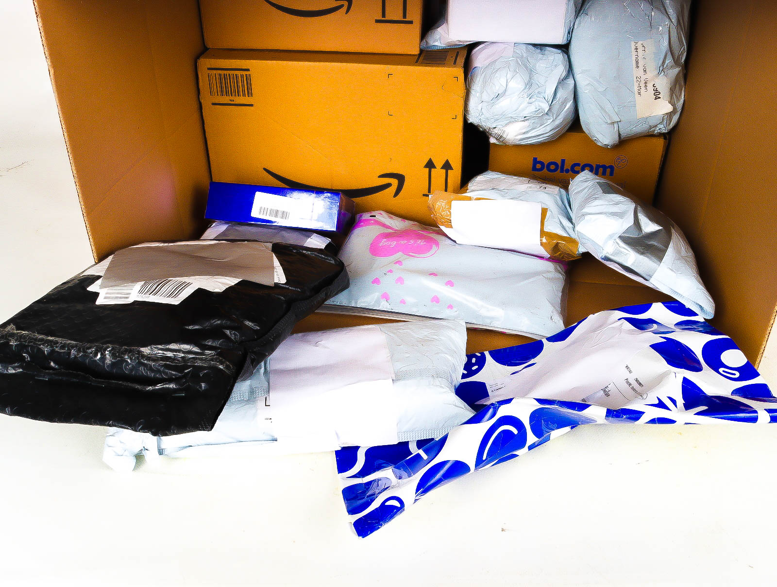 XL Doos met Verloren & Retour Postpakketten