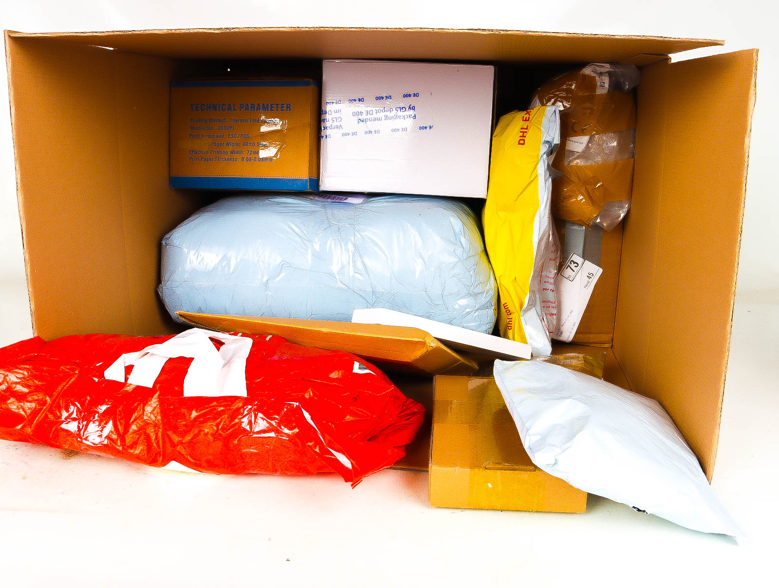 XL Doos met Verloren & Retour Postpakketten