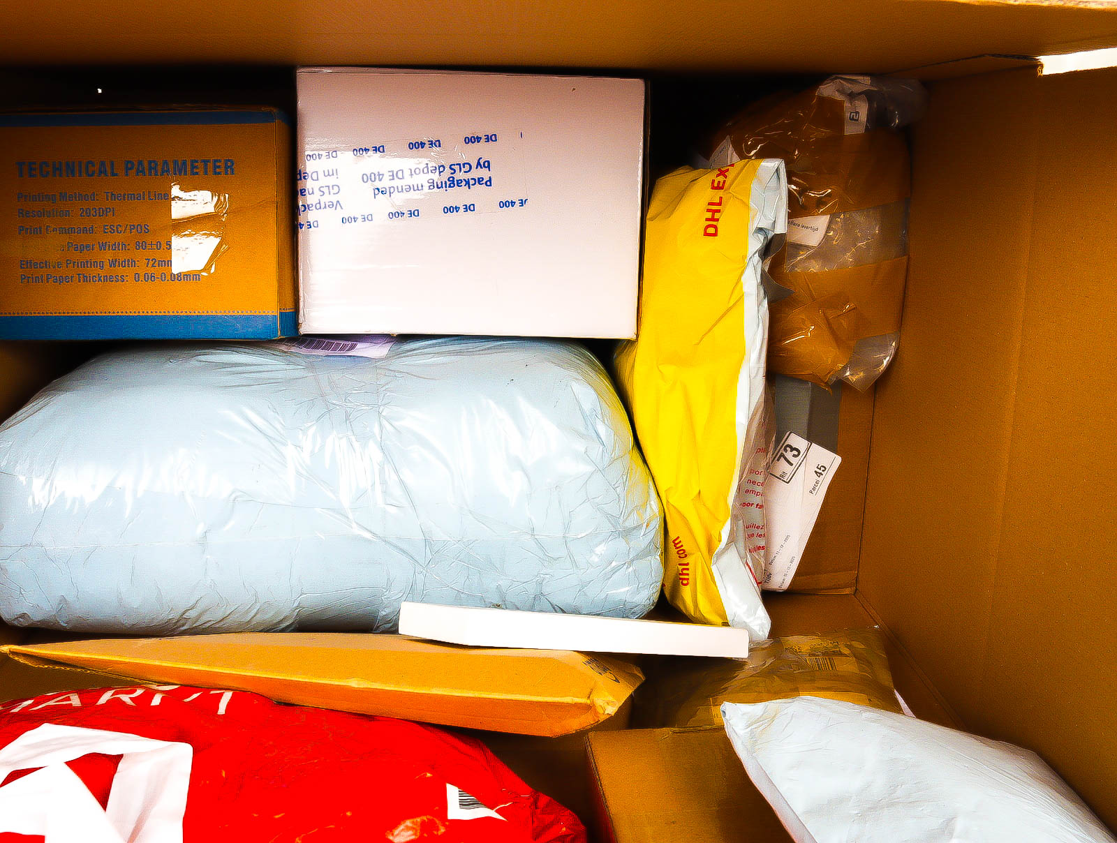 XL Doos met Verloren & Retour Postpakketten