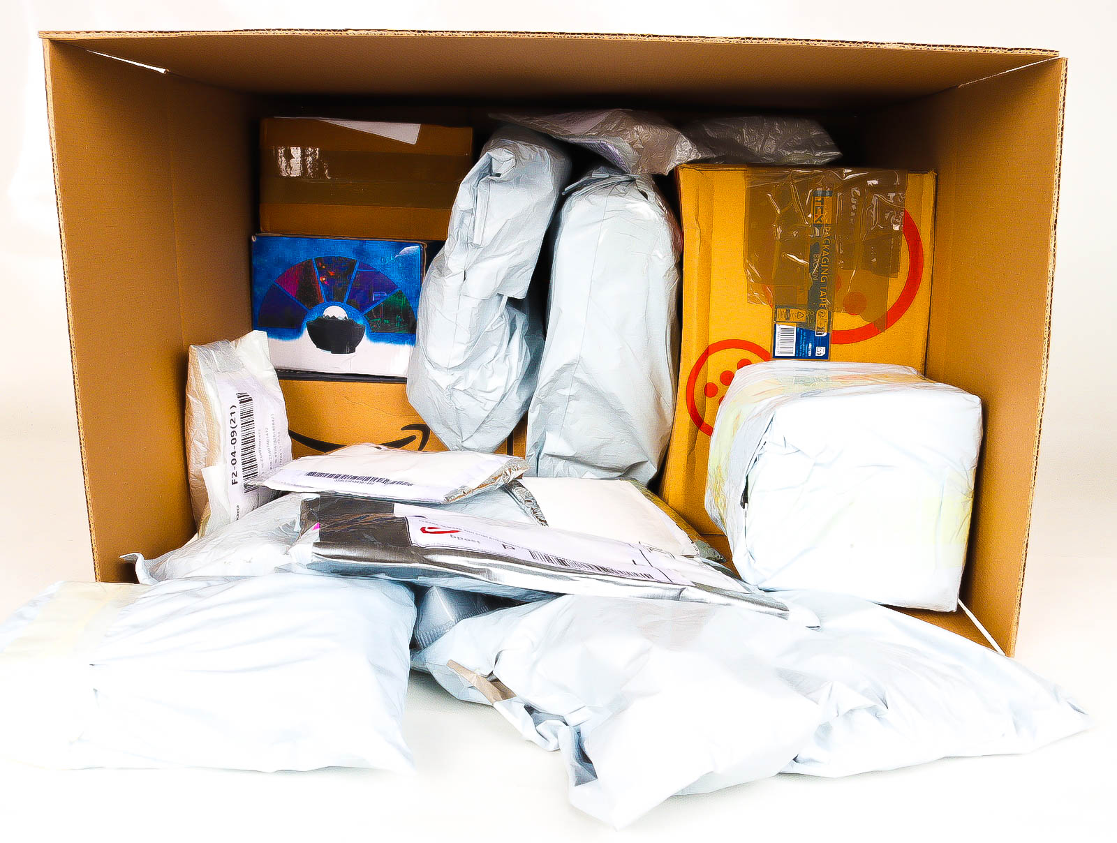 XL Doos met Verloren & Retour Postpakketten