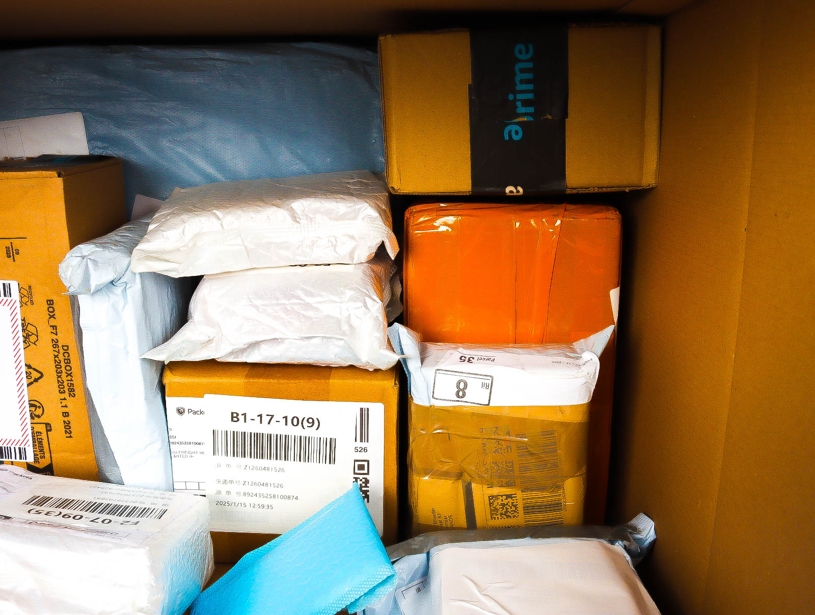 XL Doos met Verloren & Retour Postpakketten