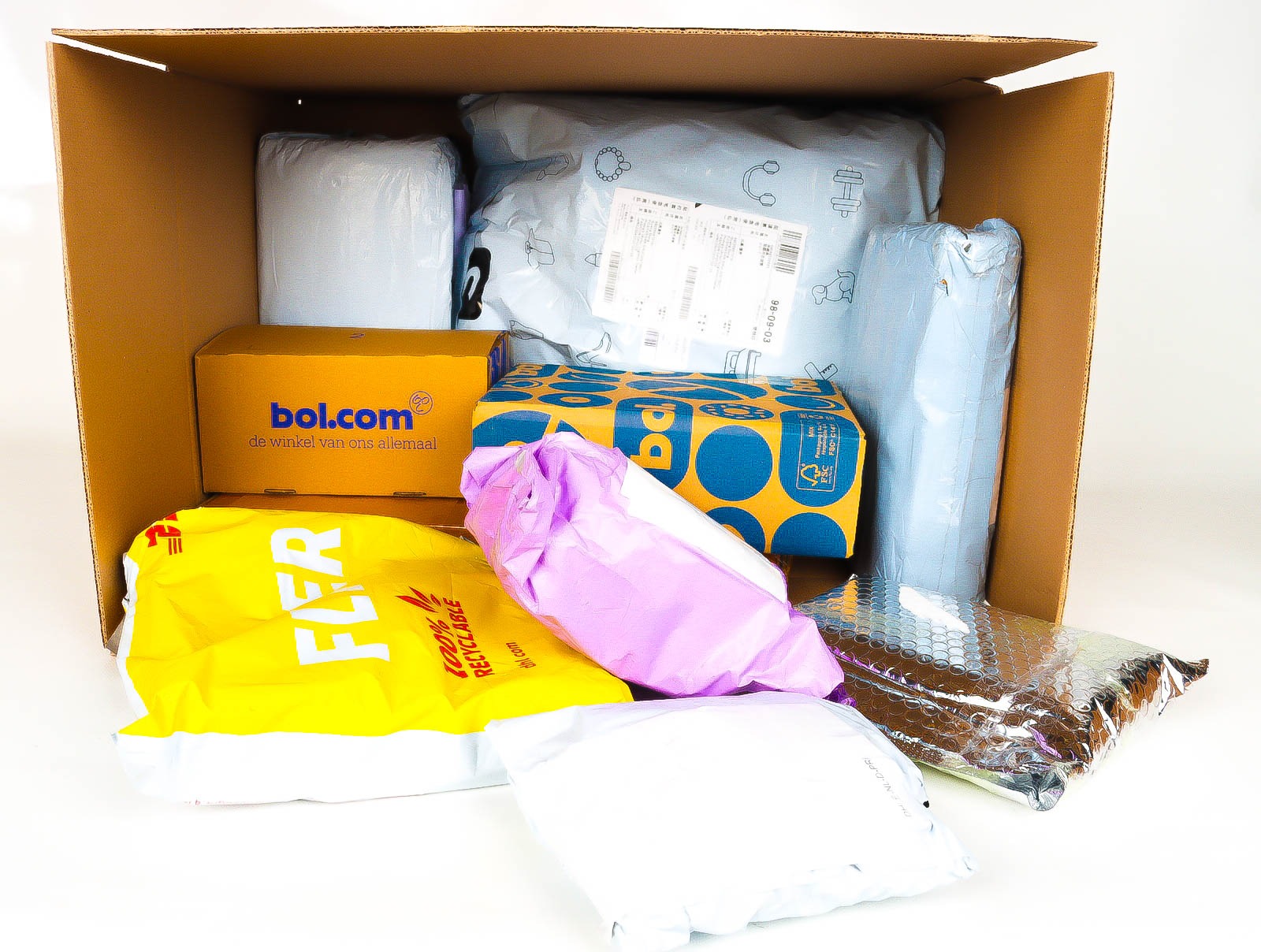 XL Doos met Verloren & Retour Postpakketten