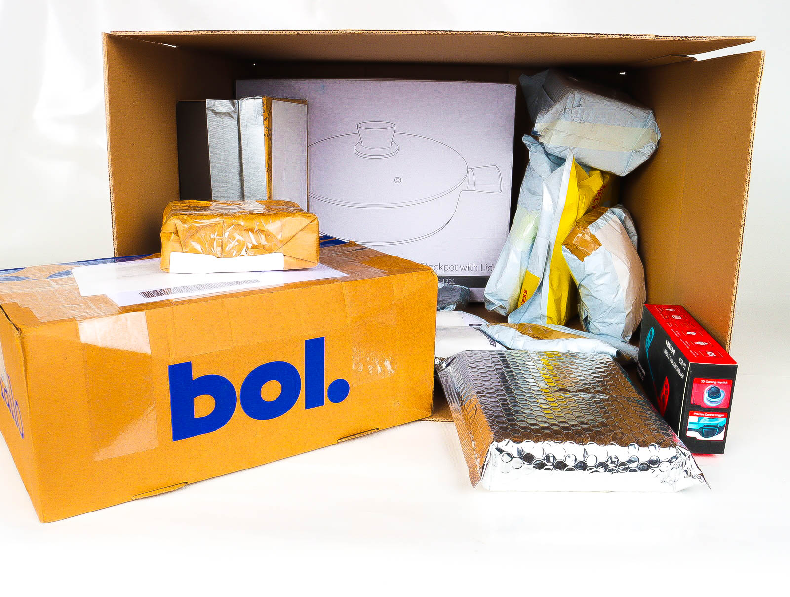 XL Doos met Verloren & Retour Postpakketten