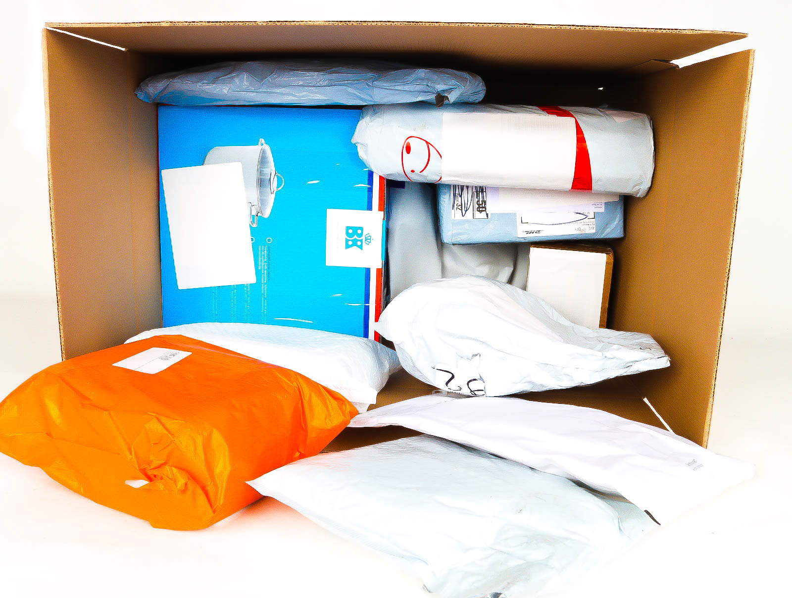 XL Doos met Verloren & Retour Postpakketten