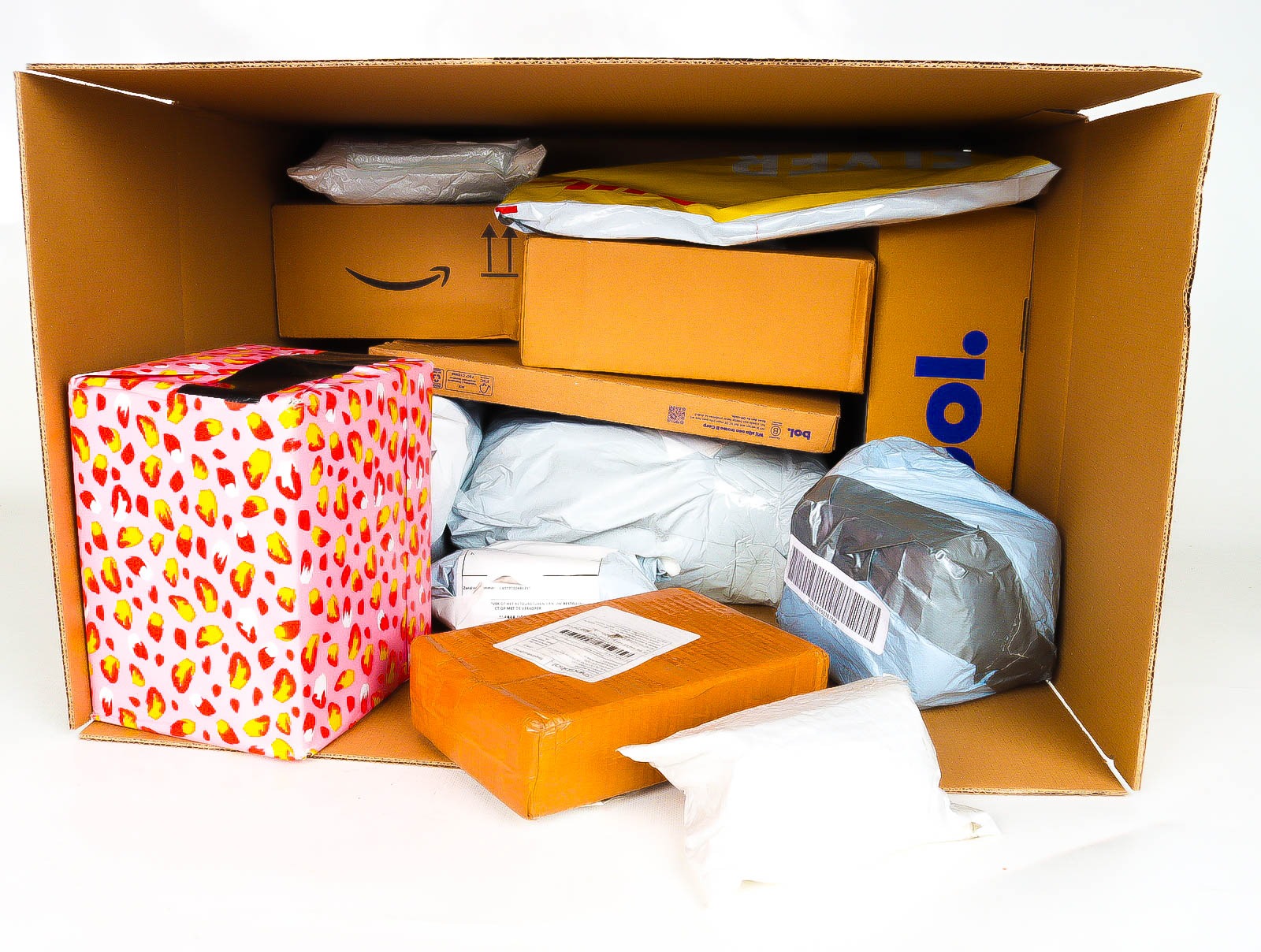 XL Doos met Verloren & Retour Postpakketten