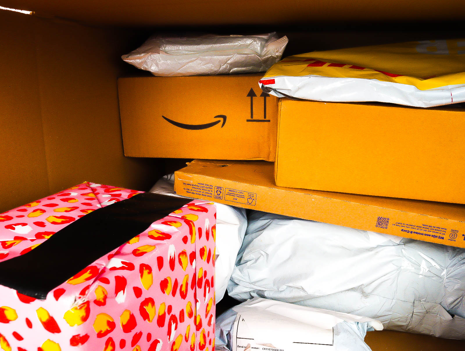 XL Doos met Verloren & Retour Postpakketten