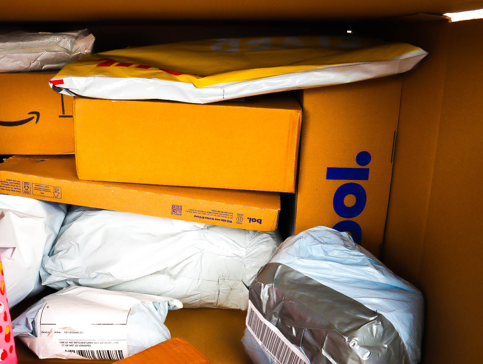 XL Doos met Verloren & Retour Postpakketten