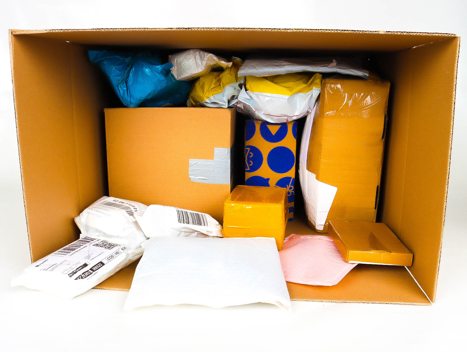 XL Doos met Verloren & Retour Postpakketten